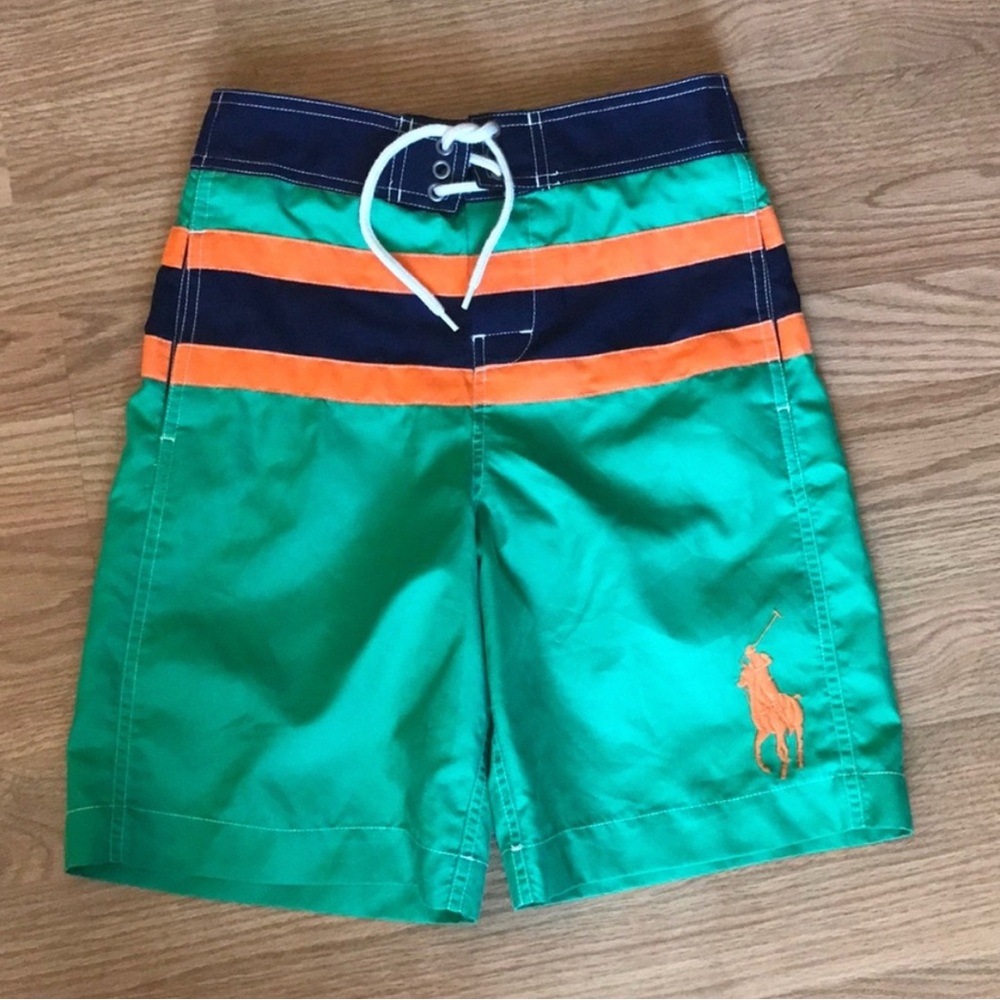Ralph Lauren Polo boys swim suit shorts trunks medium 10/12